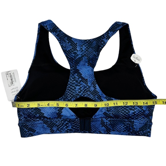 Xersion Women's Blue Black Snake Print Medium Support Sports Bra Size M L XL XXL - Picture 11 of 16